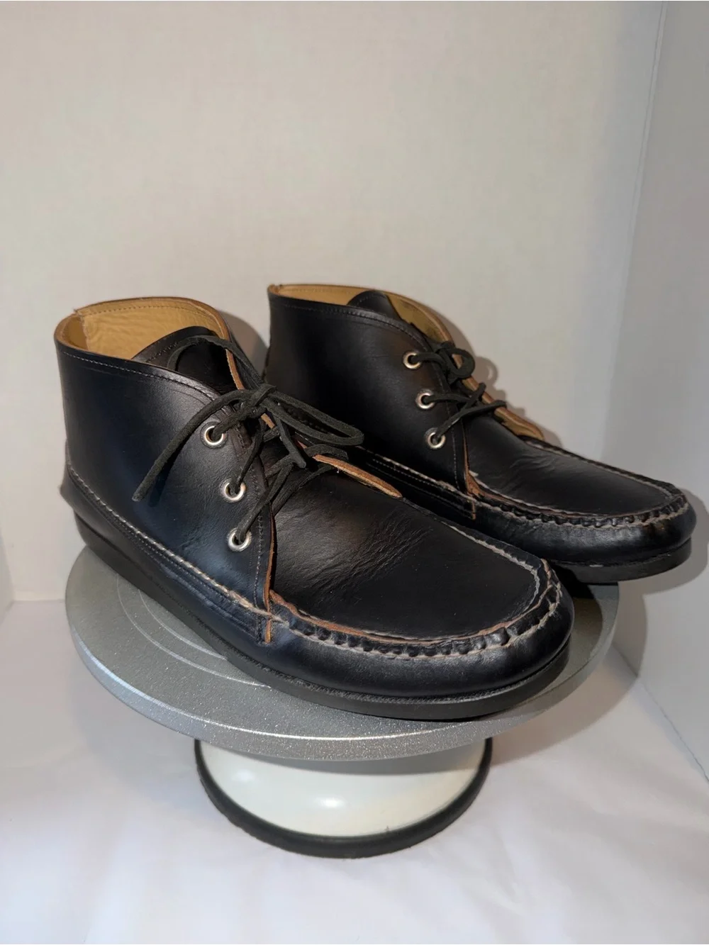 Quoddy Leather Chukka Boots Black Mens Sz 10.5